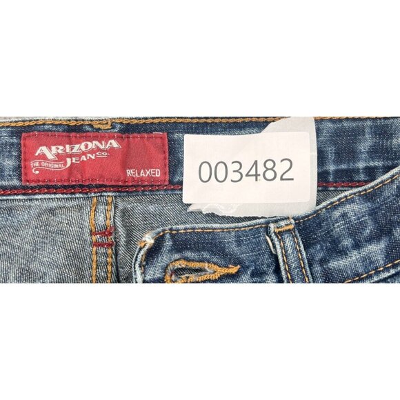 Arizona Jeans Relaxed Youth Boys Dark Wash Denim Jeans Size 16 Regular - Picture 11 of 11